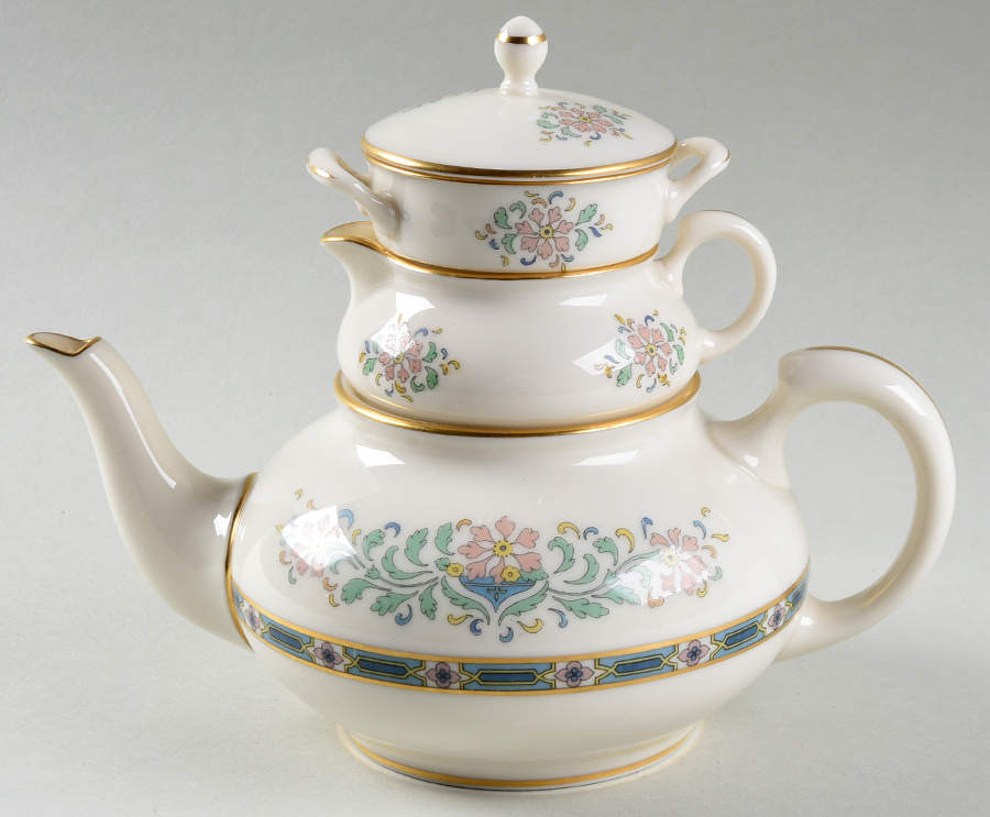 Mystic Mini Teapot Stacking Set (Creamer, Sugar) by Lenox-1