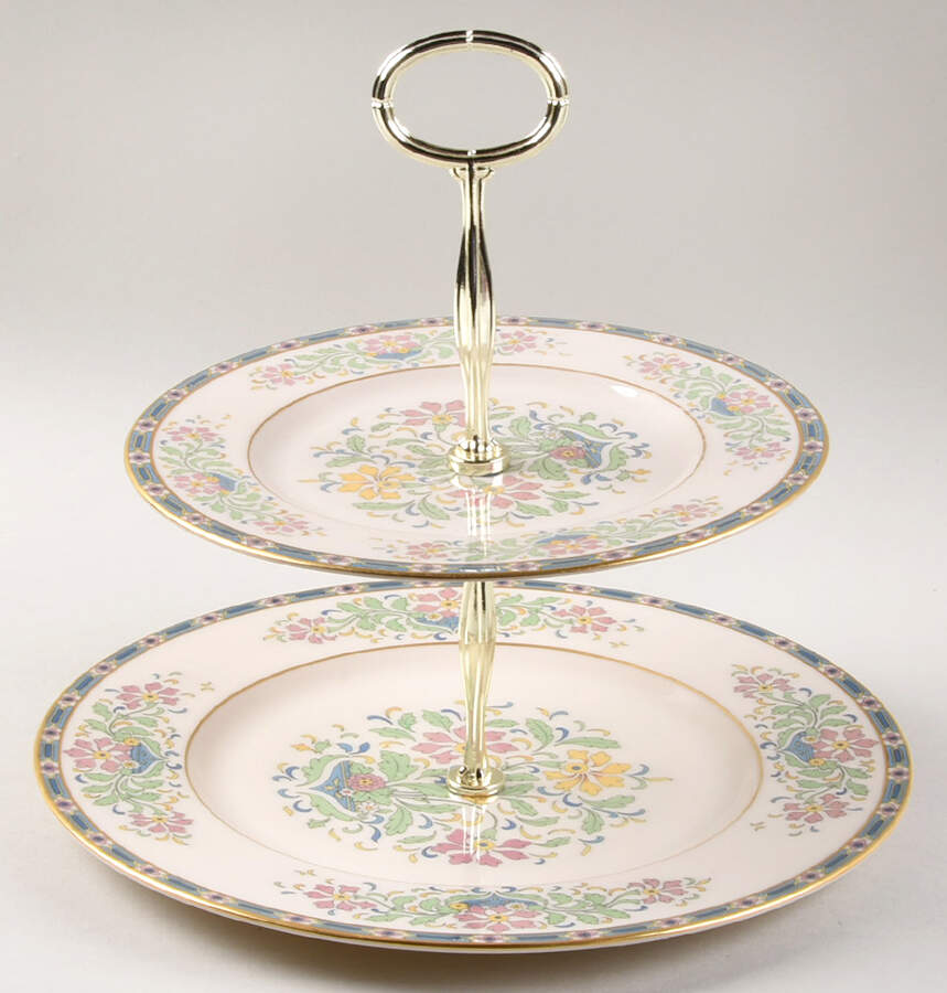 Mystic 6 5/8"-10"  2 Tiered Serving Tray (Dp, Sp) HC by Lenox-1
