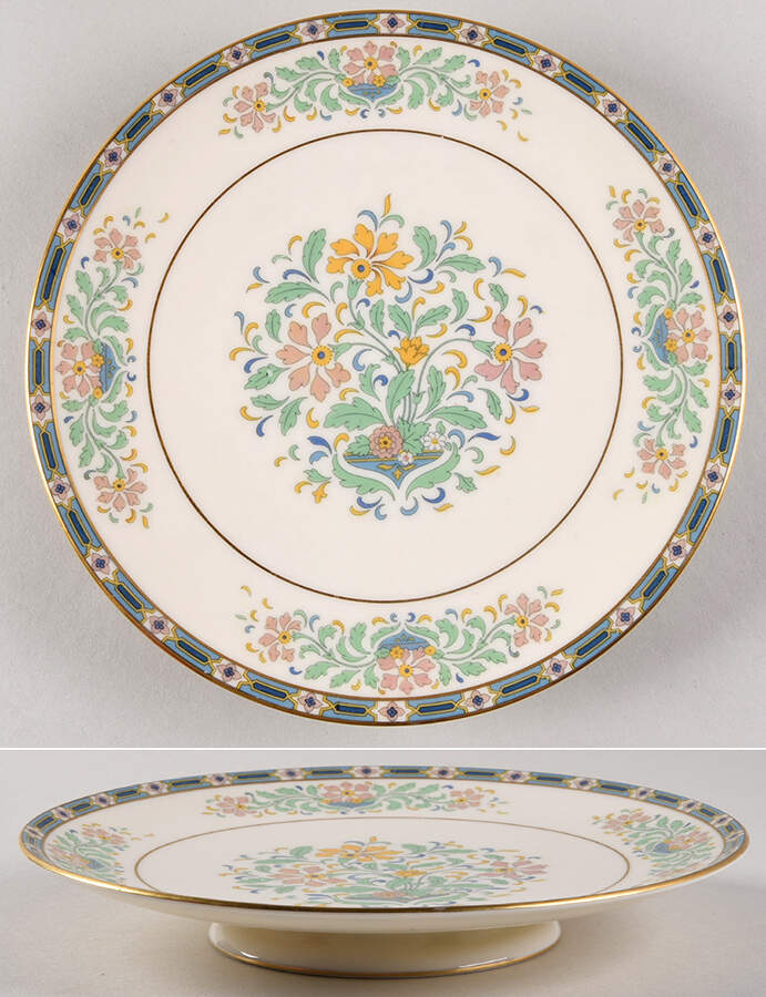 Mystic Footed Sandwich Plate by Lenox-1