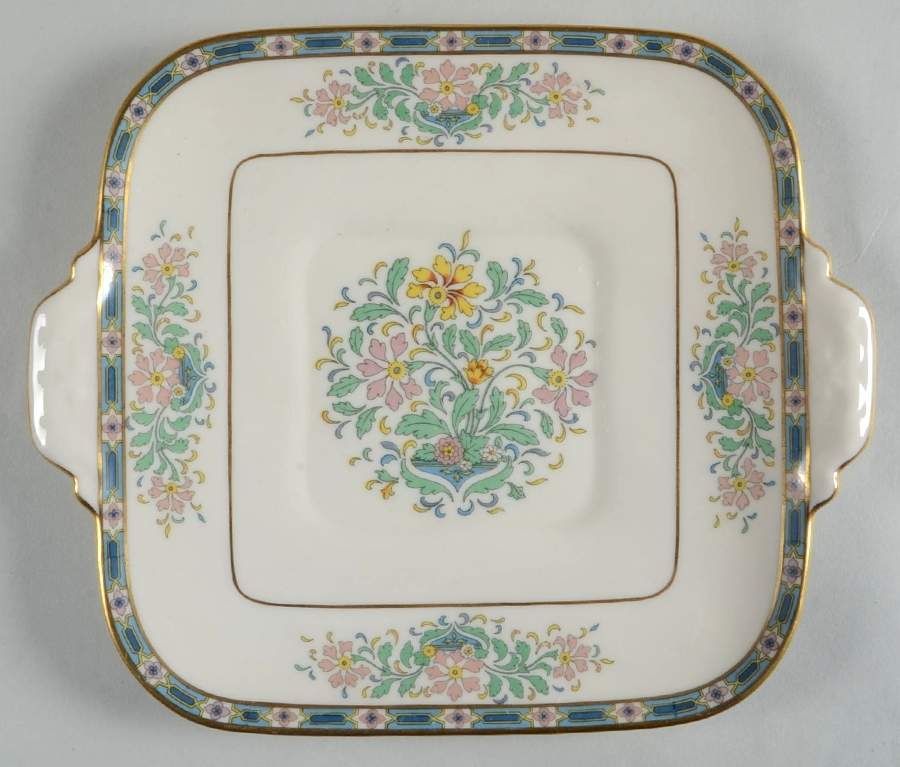 Mystic Square Handled Cake Plate by Lenox-1
