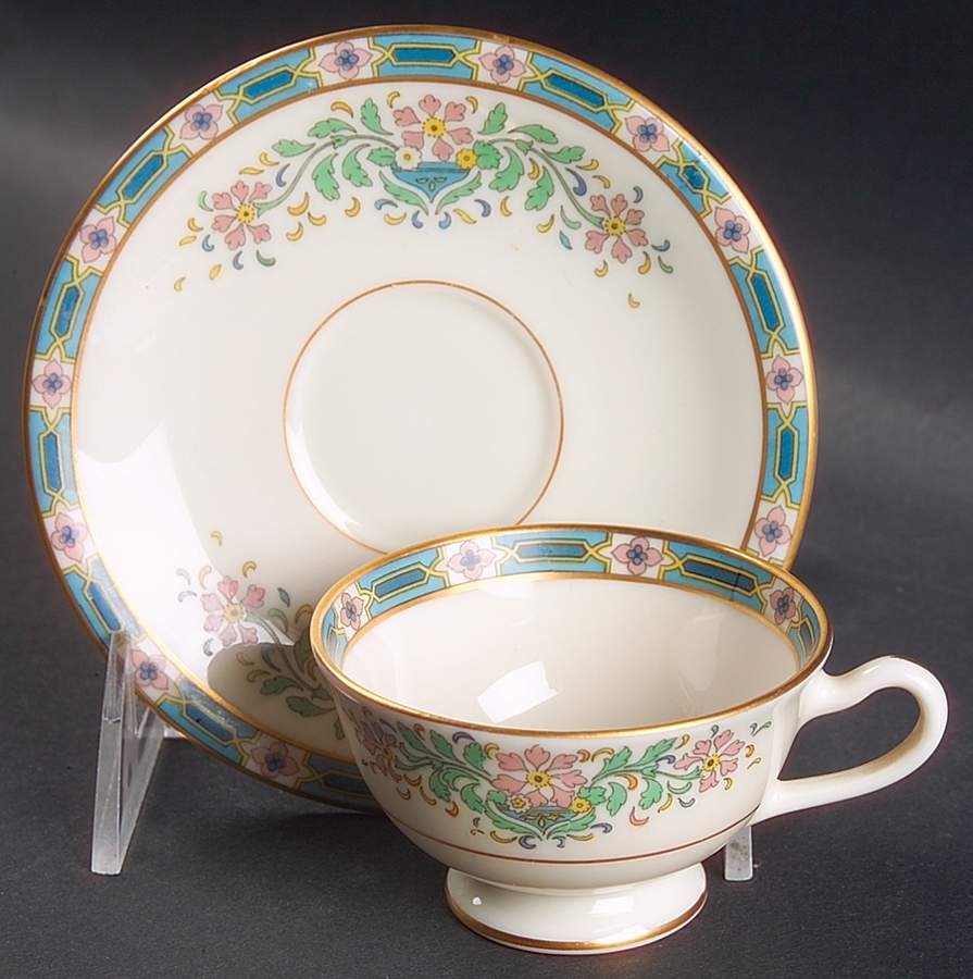 Mystic Footed Demitasse Cup & Saucer Set by Lenox-1
