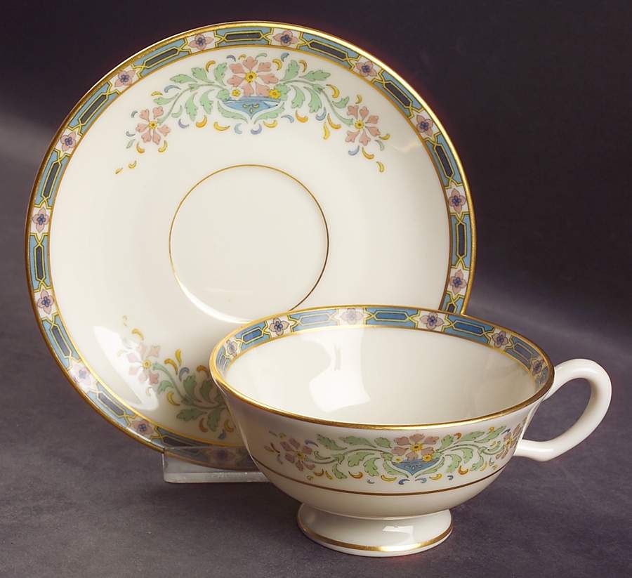 Mystic Footed Cup & Saucer Set by Lenox-1