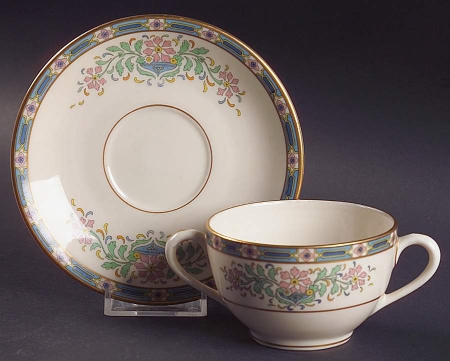 Mystic Flat Bouillon Cup & Saucer by Lenox-1