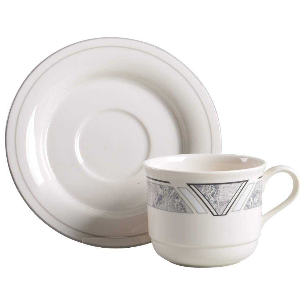 Natural Accent Granite Flat Cup & Saucer Set by Lenox-1