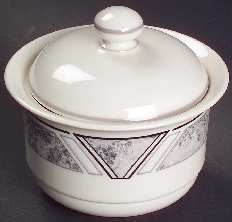 Natural Accent Granite Sugar Bowl & Lid by Lenox-1