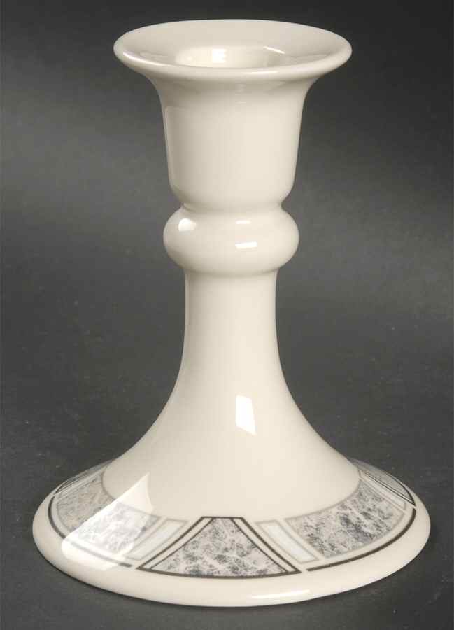 Natural Accent Granite Single Light Candlestick by Lenox-1