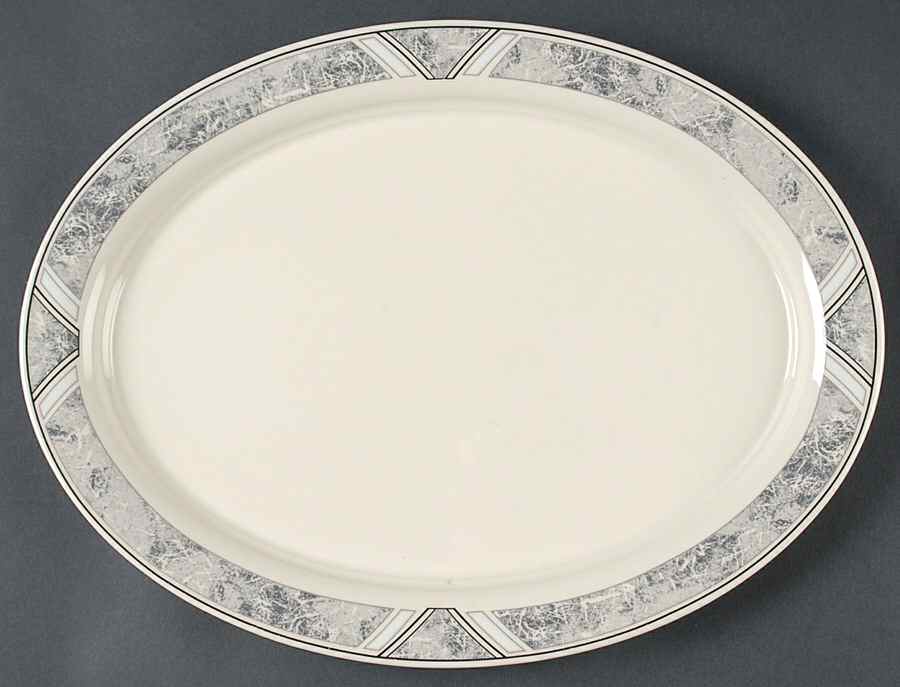 Natural Accent Granite 14" Oval Serving Platter by Lenox-1
