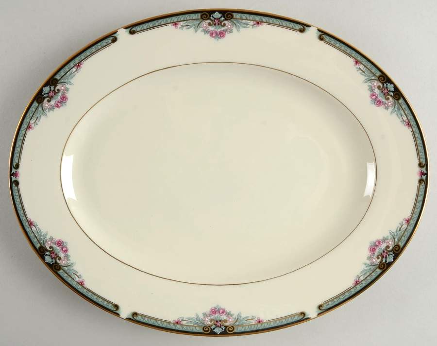 Newbury Square 13" Oval Serving Platter by Lenox-1