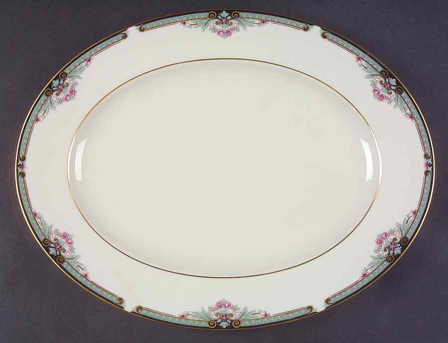 Newbury Square 13" 99 Shape Oval Serving Platter by Lenox-1