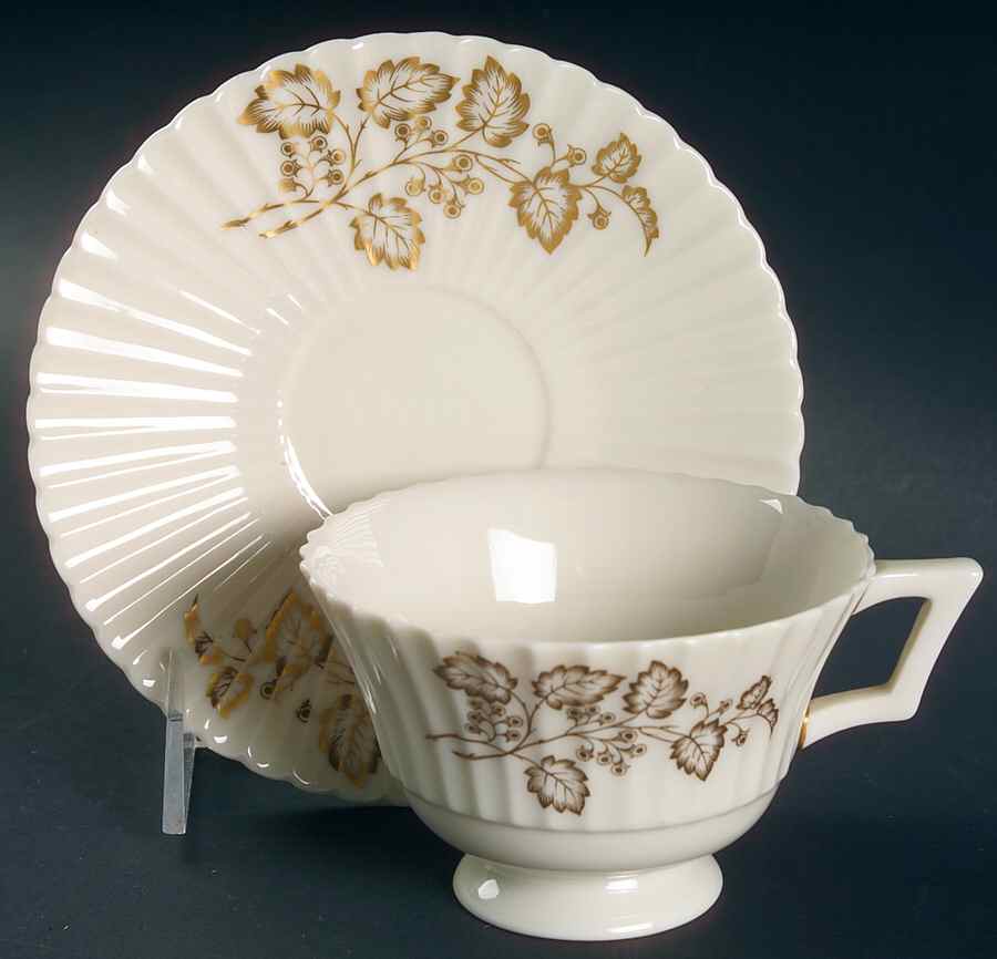 Nocturne Footed Cup & Saucer Set by Lenox-1