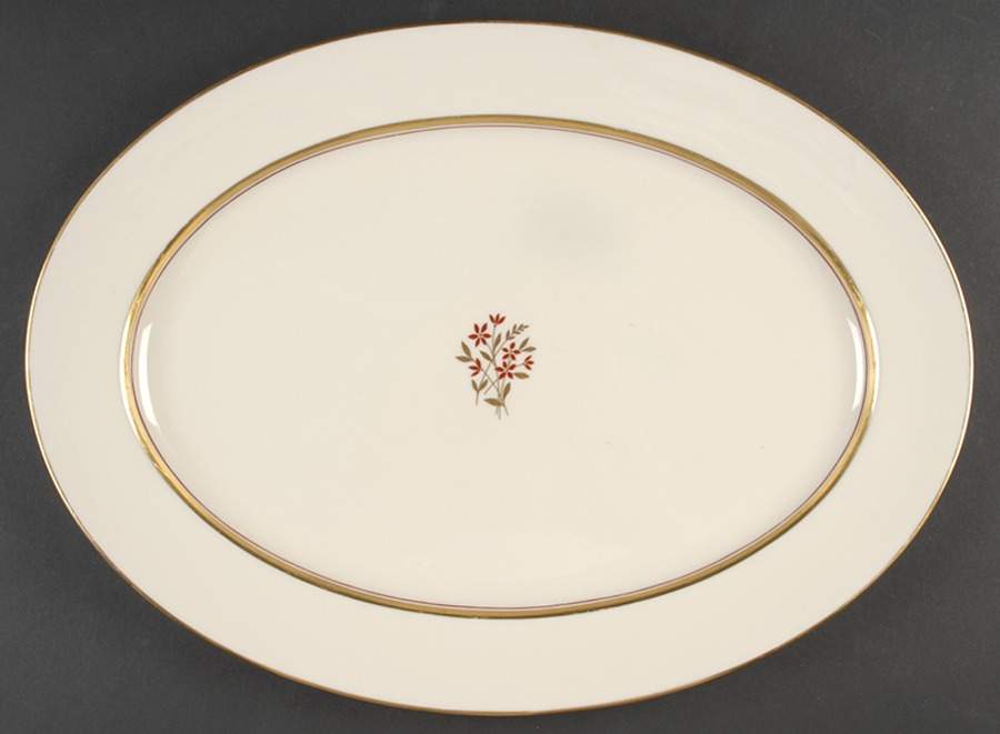 Nydia 17" Oval Serving Platter by Lenox-1