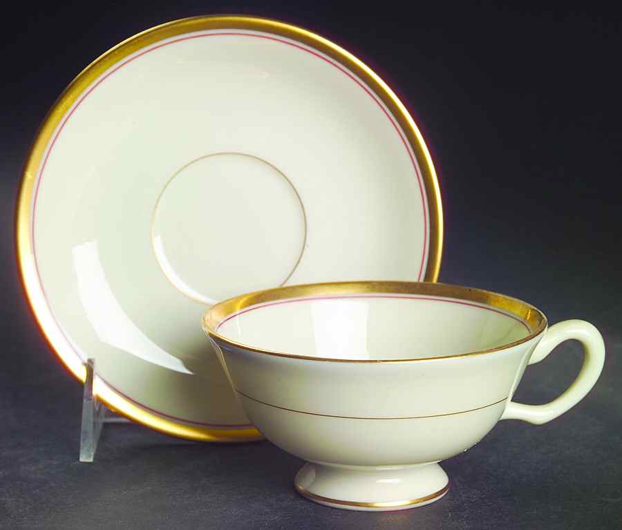 Nydia Footed Cup & Saucer Set by Lenox-1