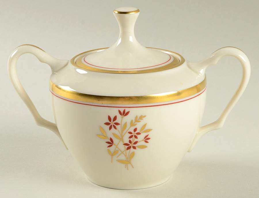 Nydia Sugar Bowl & Lid by Lenox-1