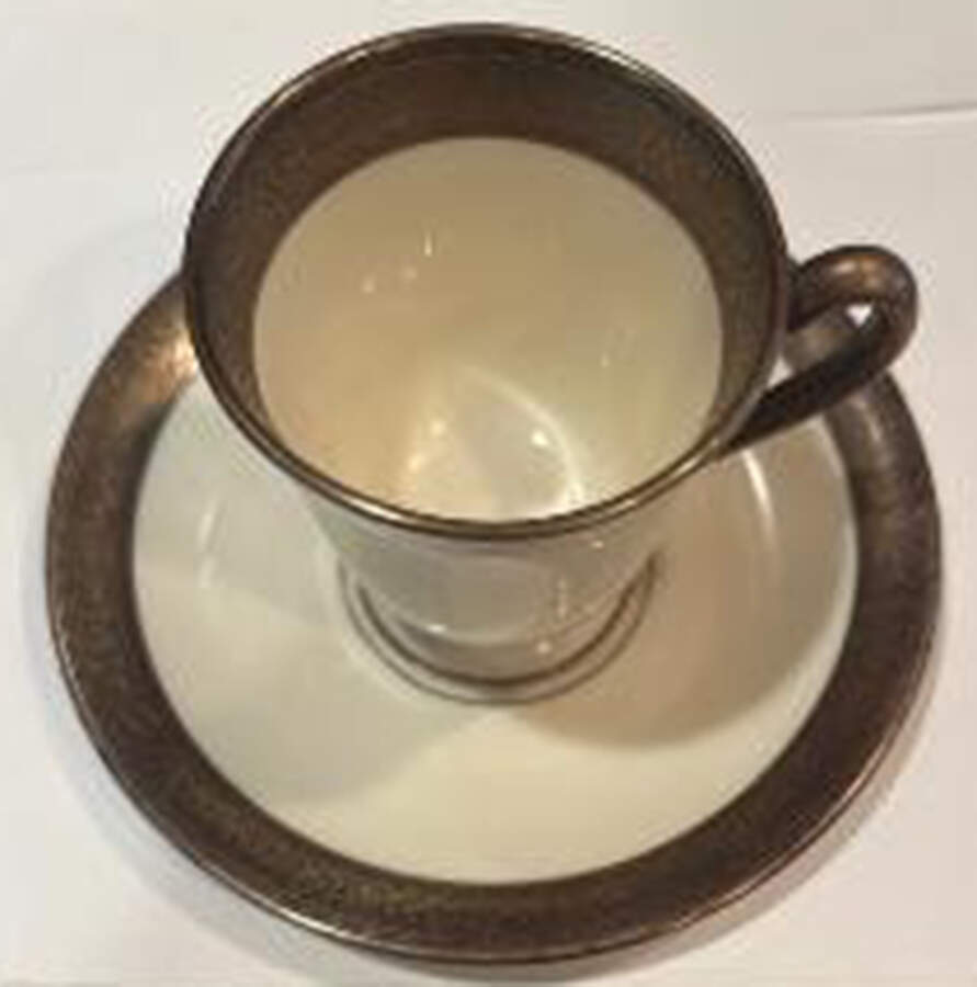 Standford Platinum Demitasse Cup & Saucer Set by Lenox-1