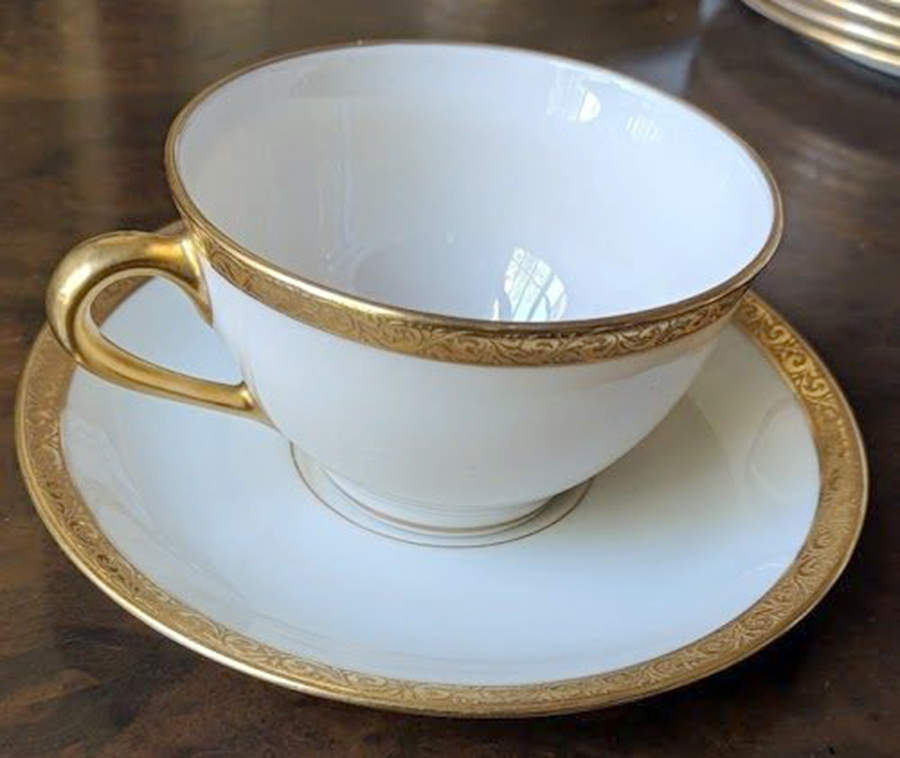 O14 Footed Cup & Saucer Set by Lenox-1
