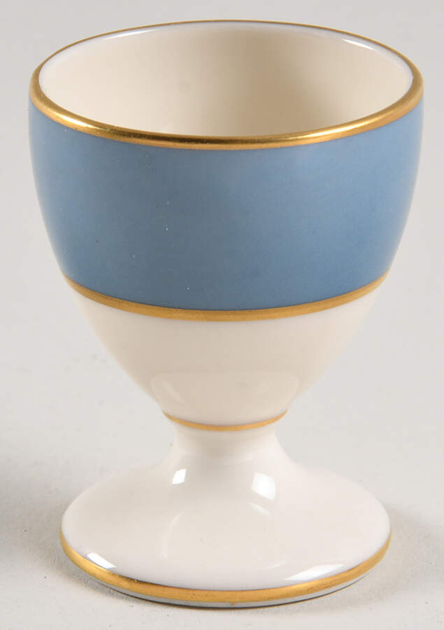O46D Turquoise and Grey (Smooth) Single Egg Cup by Lenox-1