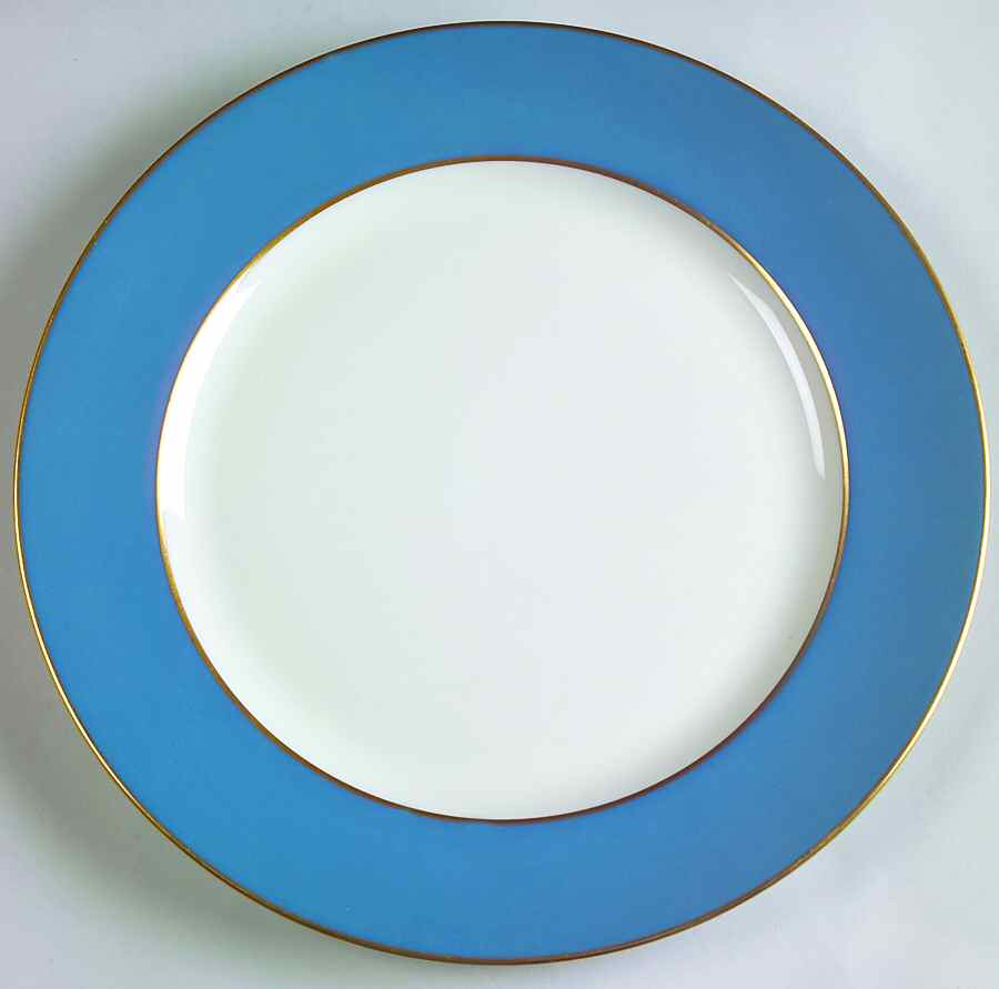 O46D Turquoise and Grey (Smooth) Dinner Plate by Lenox-1