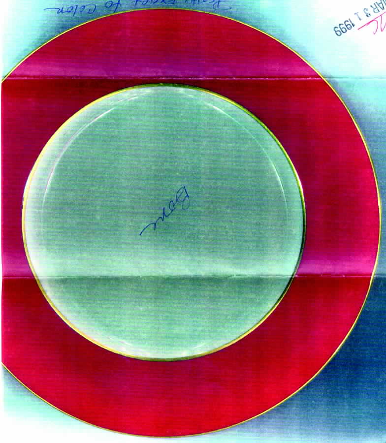 O46H Maroon-Smooth Salad Plate by Lenox-1