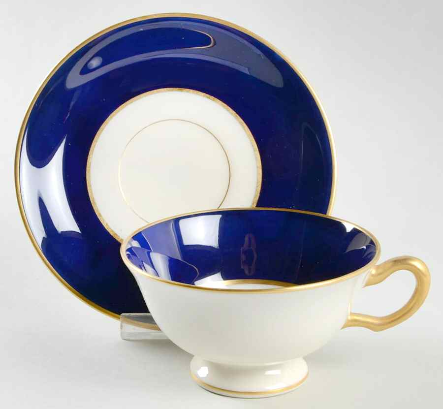 O46M Cobalt Blue Footed Cup by Lenox-1