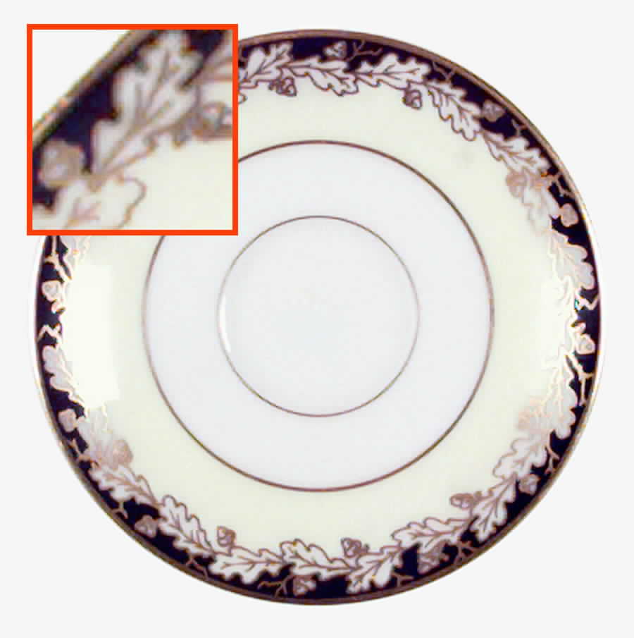 Oakleaf Black Cream Saucer for Demitasse Cup by Lenox-1