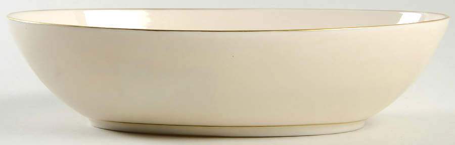 Olympia Gold 9" Oval Vegetable Bowl by Lenox-1