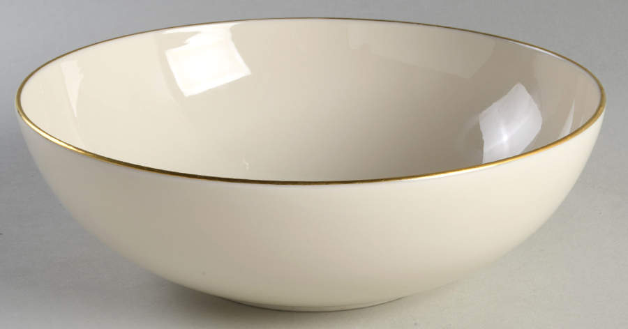 Olympia Gold 9" Round Vegetable Bowl by Lenox-1