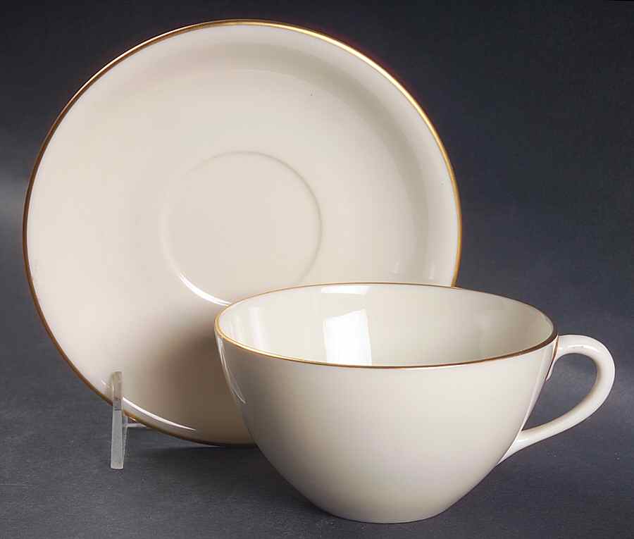 Olympia Gold Oversized Cup & Saucer Set by Lenox-1