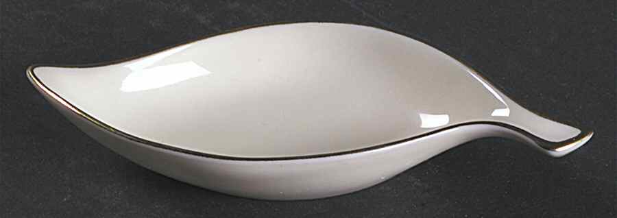 Olympia Gold Leaf Shaped Ashtray by Lenox-1
