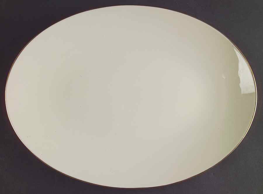 Olympia Gold 13" Oval Serving Platter by Lenox-1
