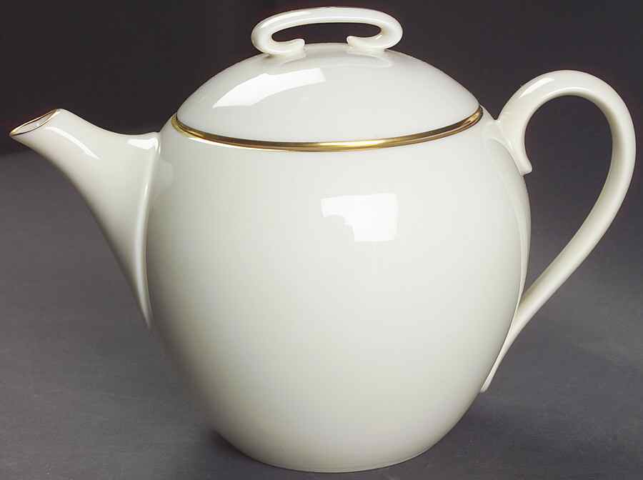 Olympia Gold Teapot & Lid by Lenox-1