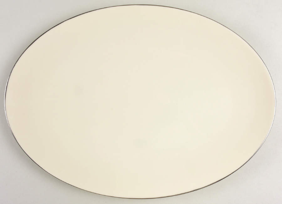 Olympia Platinum 16" Oval Serving Platter by Lenox-1