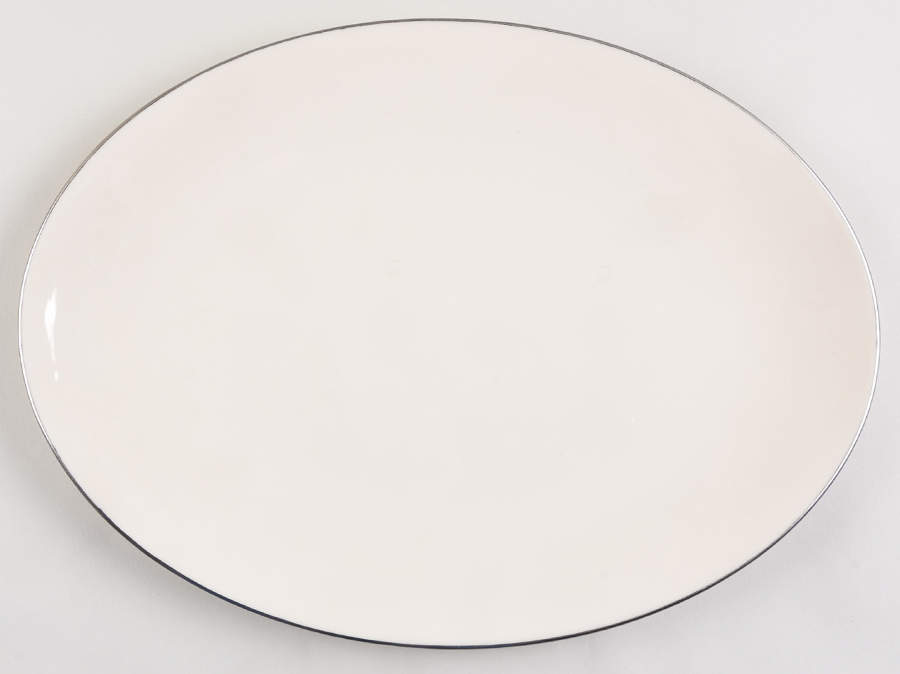 Olympia Platinum 13" Oval Serving Platter by Lenox-1