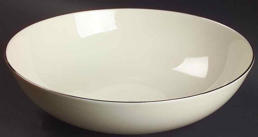Olympia Platinum 10" Large Salad Serving Bowl by Lenox-1