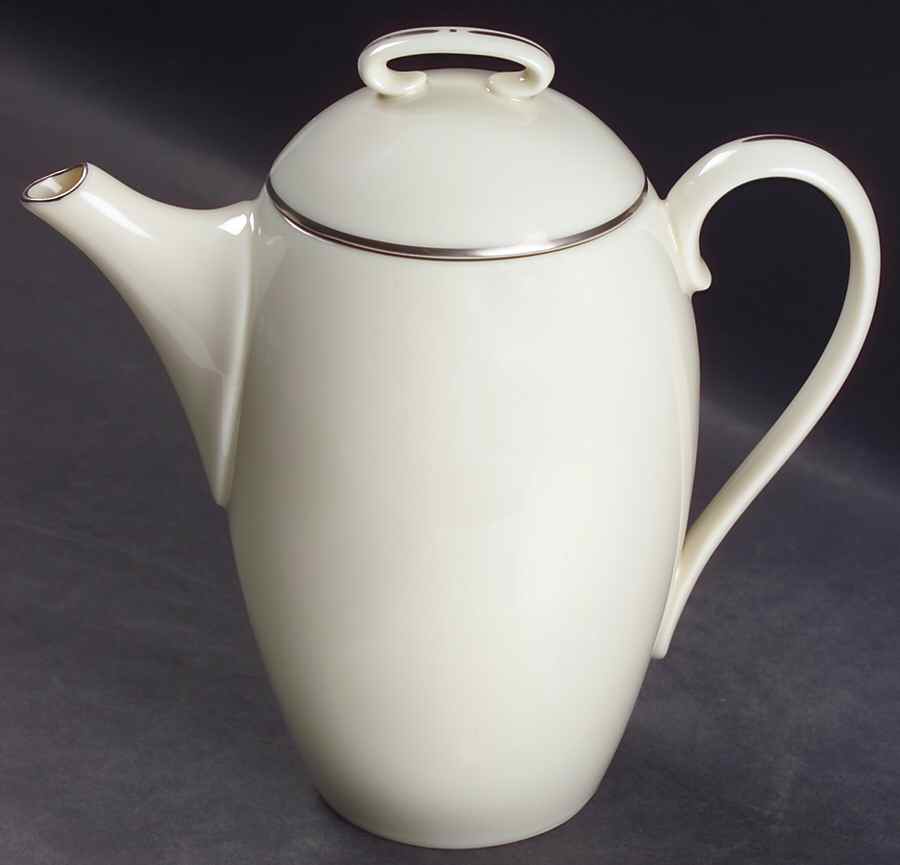 Olympia Platinum Coffee Pot & Lid by Lenox-1