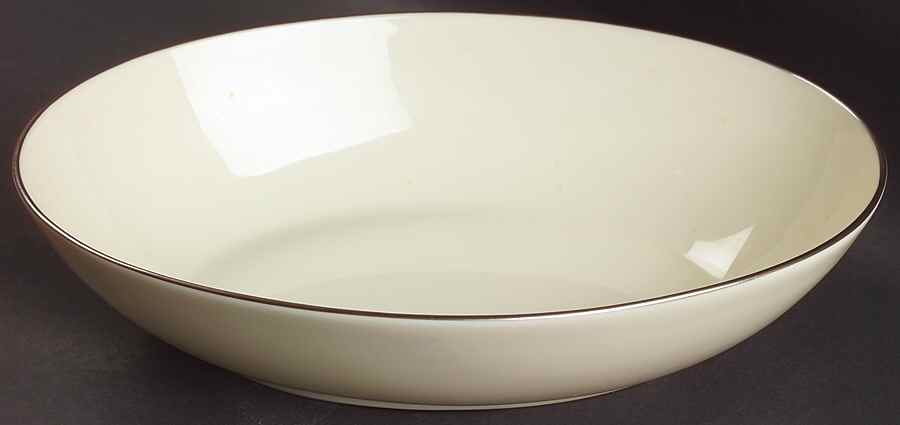 Olympia Platinum 9" Oval Vegetable Bowl by Lenox-1