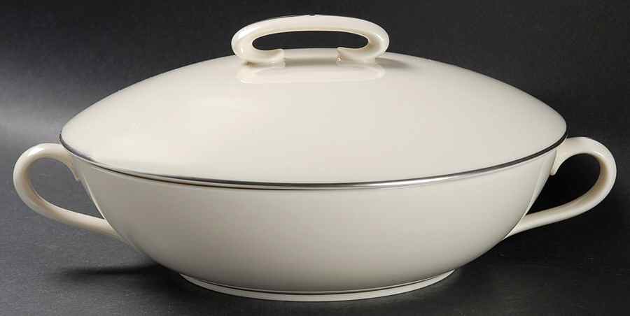 Olympia Platinum Round Covered Vegetable by Lenox-1