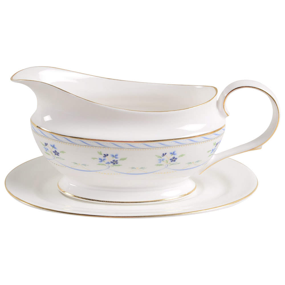 Orleans Blue Gravy Boat & Underplate by Lenox-1
