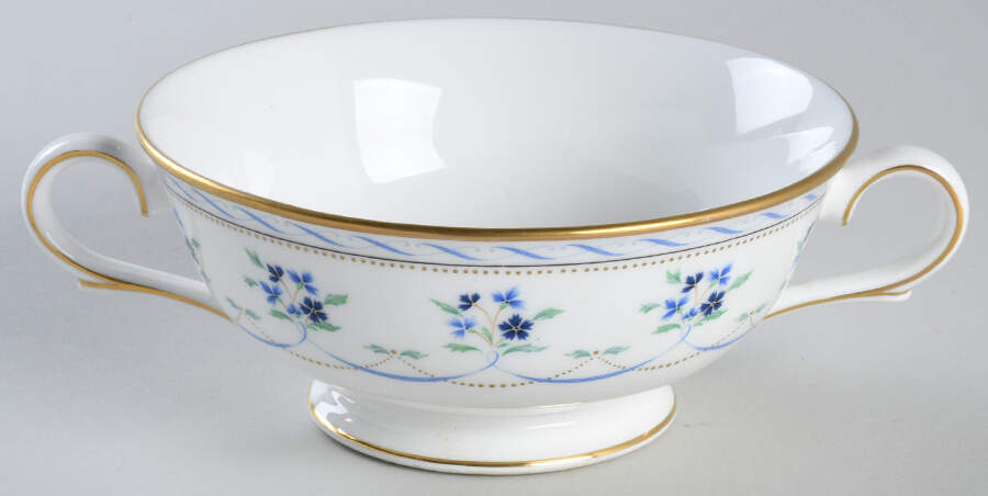 Orleans Blue Footed Cream Soup Bowl by Lenox-1