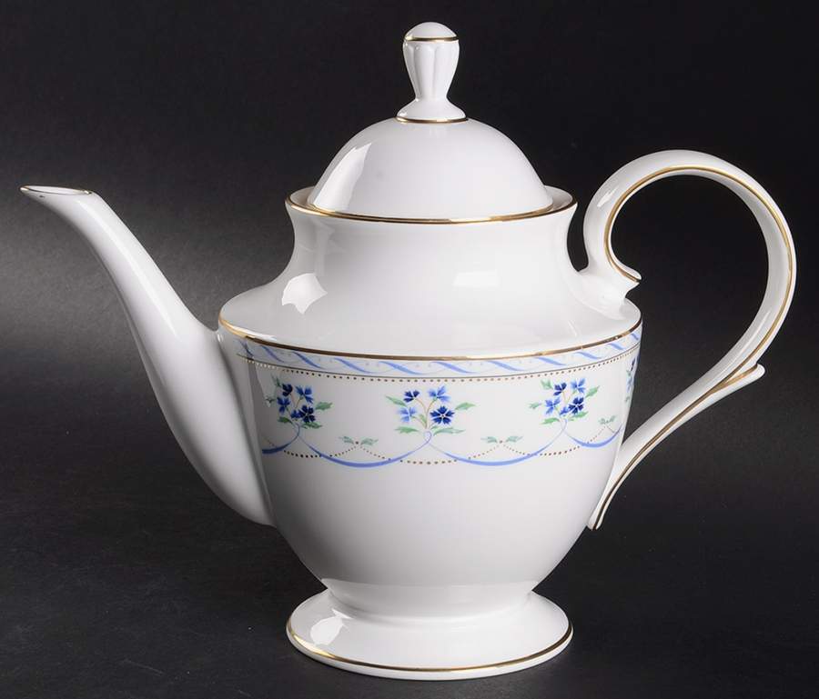 Orleans Blue Teapot & Lid by Lenox-1