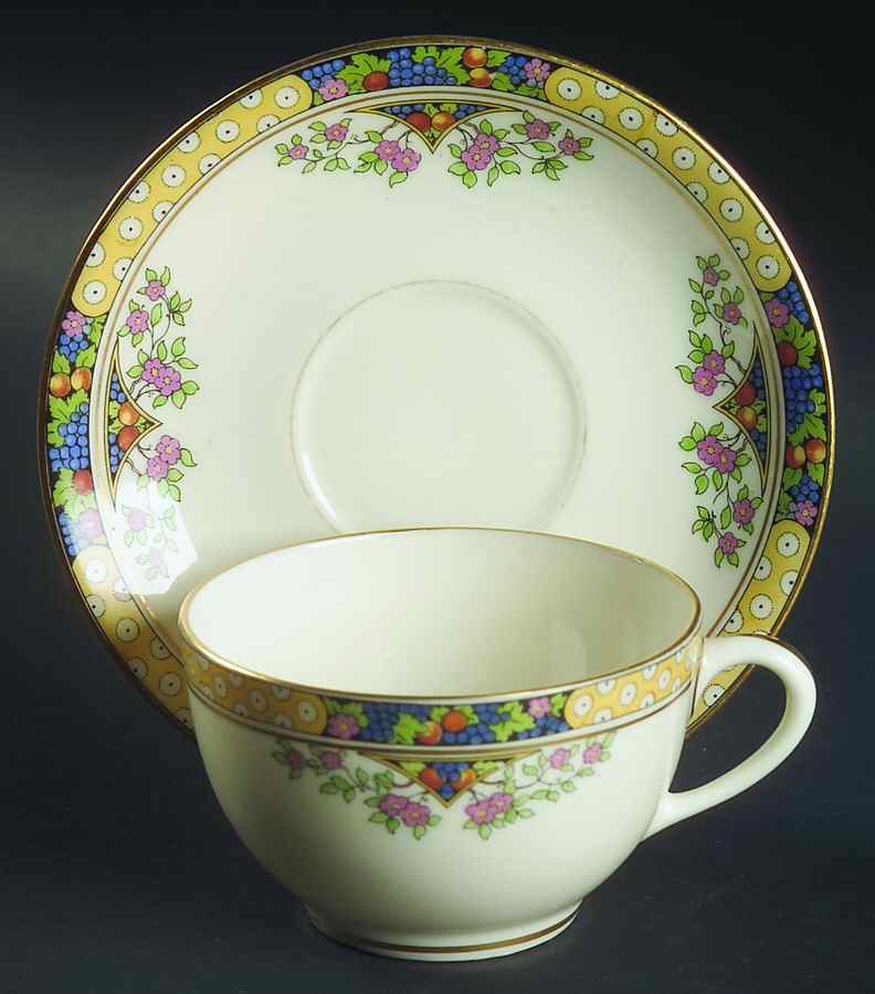 The Orchard Flat Cup & Saucer Set by Lenox-1