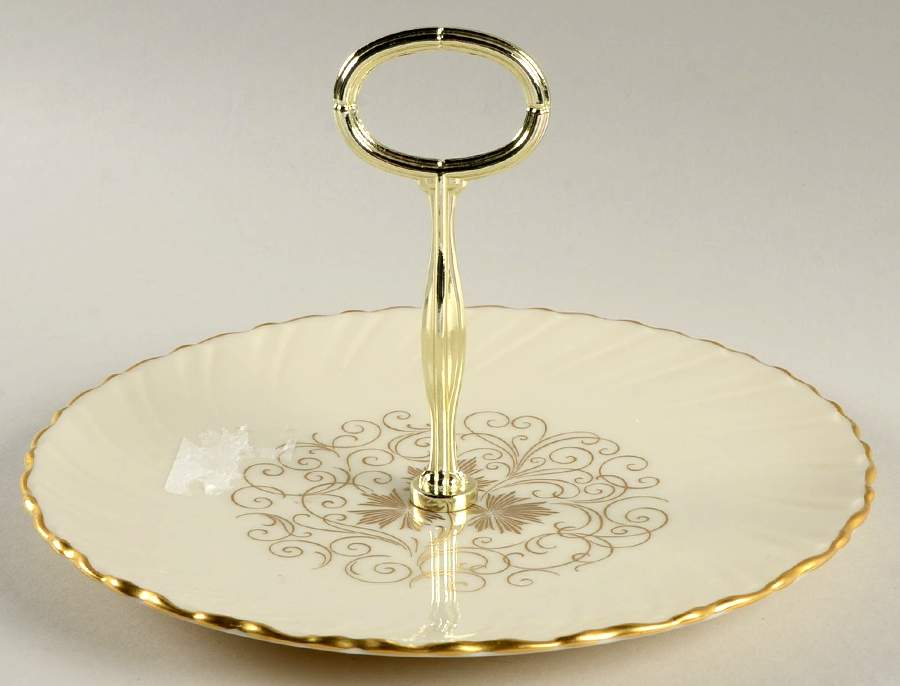 Orleans Round Serving Plate with Handle (LP) by Lenox-1