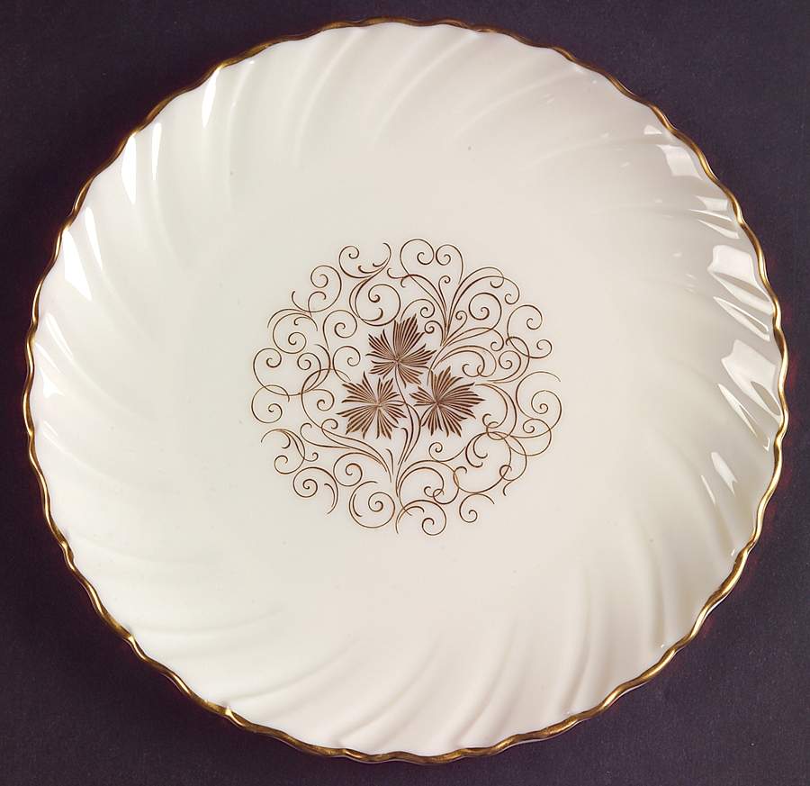 Orleans Dessert Plate/Cream Soup Saucer for Footed Bowl by Lenox-1