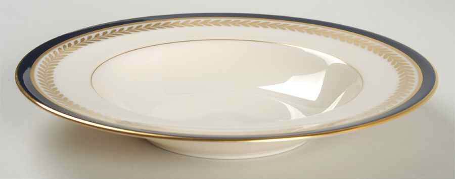 Orleans Cobalt Blue Rim Soup Bowl by Lenox-1
