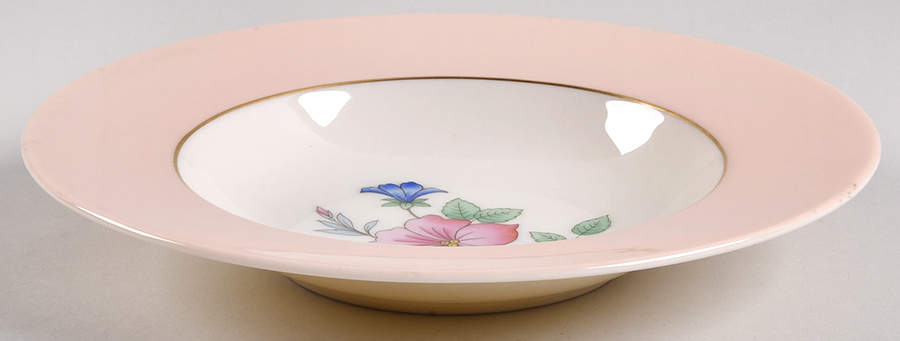 Corinne Pink Rim Soup Bowl by Lenox-1