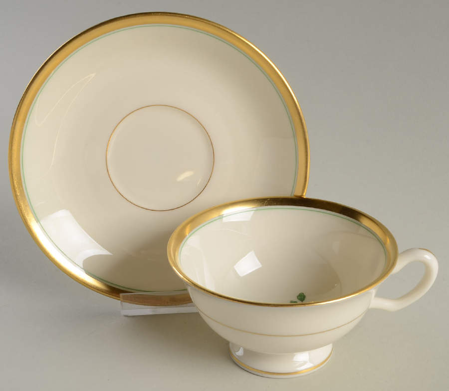 Springtime Footed Cup & Saucer Set by Lenox-1