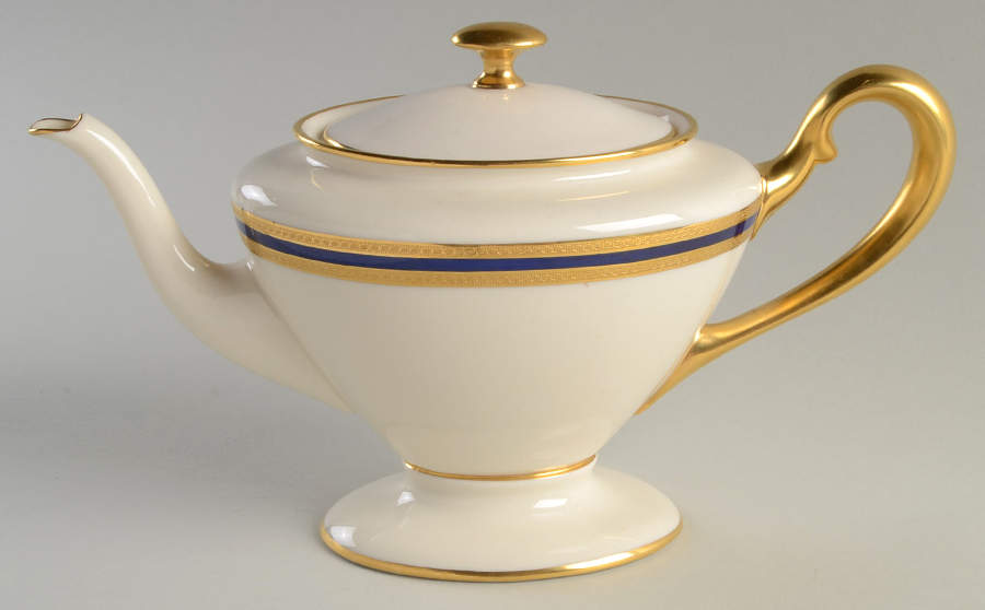 P72 Cobalt Blue Teapot & Lid by Lenox-1
