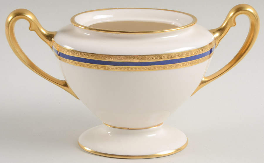 P72 Cobalt Blue Sugar Bowl No Lid by Lenox-1