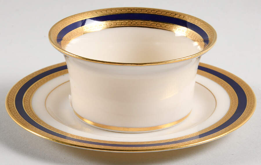 P72 Cobalt Blue Ramekin & Saucer Set by Lenox-1