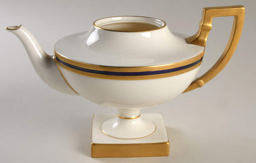 P72 Cobalt Blue Shape 476 Teapot No Lid by Lenox-1
