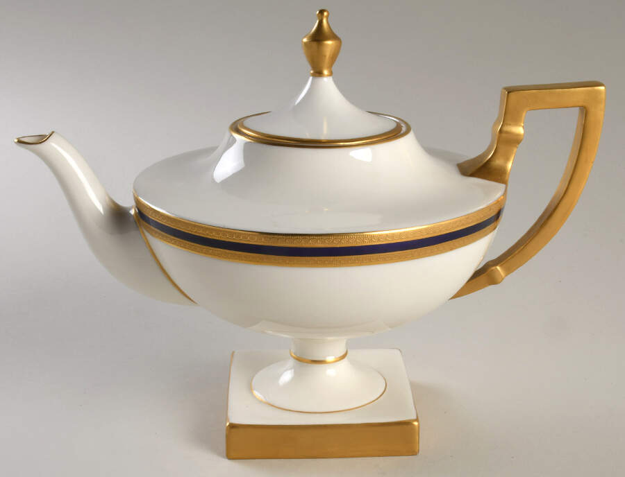 P72 Cobalt Blue Shape 476 Teapot & Lid by Lenox-1